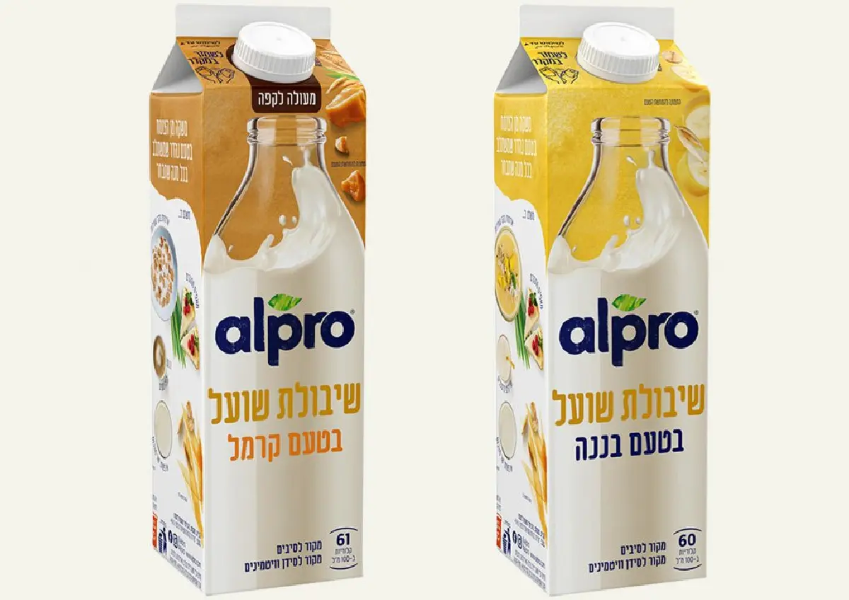 אלפרו שיבולת שועל בטעם קרמל ובטעם בננה