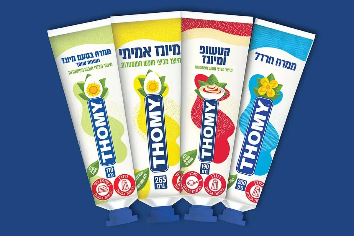 מיונז, קטשופ וחרדל - ממרחי Thomy בשפופרת